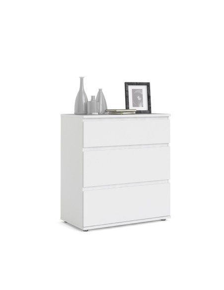 Cassettiera 3 cassetti bianco
