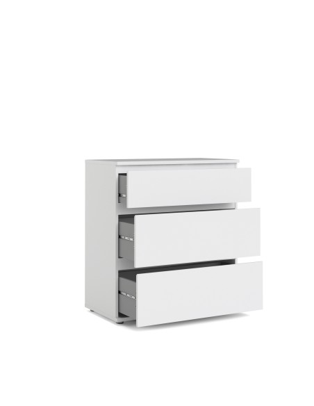 Cassettiera 3 cassetti bianco