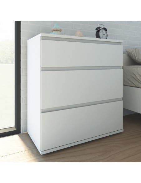 Cassettiera 3 cassetti bianco