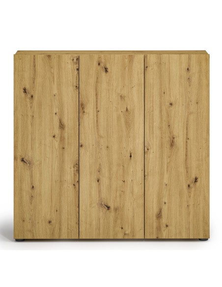 Scarpiera 3 ante 5 + 5 ripiani Rovere artisan/Antracite