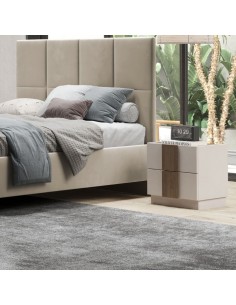 Coppia comodini 2 cassetti Cashmere/Mercure