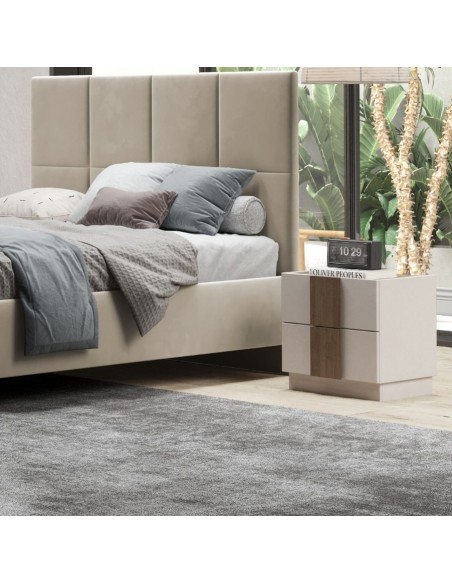 Coppia comodini 2 cassetti Cashmere/Mercure