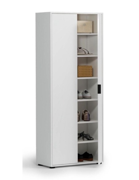 Armadio multiservizio/scarpiera 2 ante Bianco lucido