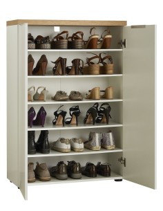 mobile ingresso scarpiera 2 ante bianco lucido rovere 2