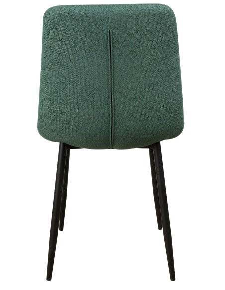 Sedia Kira in tessuto Verde