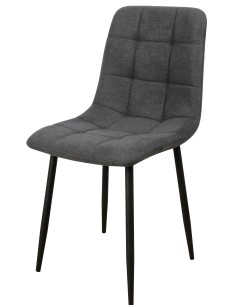 Sedia Kira in tessuto Grigio