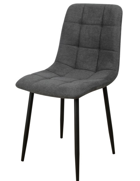 Sedia Kira in tessuto Grigio