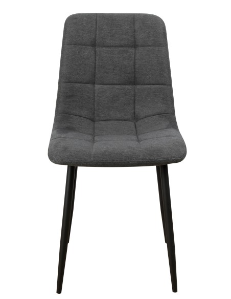 Sedia Kira in tessuto Grigio