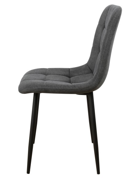 Sedia Kira in tessuto Grigio