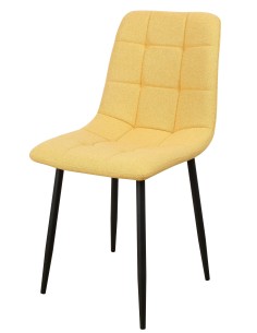 Sedia Kira in tessuto Giallo