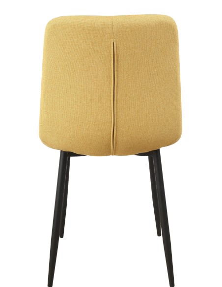 Sedia Kira in tessuto Giallo