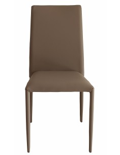 Sedia Vanity in ecopelle Tortora 2