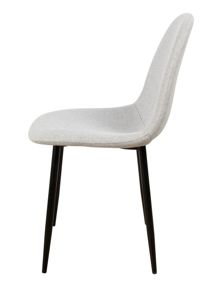 Sedia Raissa in tessuto Grigio
