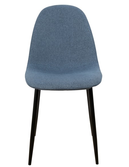 Sedia Raissa in tessuto Blu
