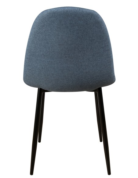 Sedia Raissa in tessuto Blu