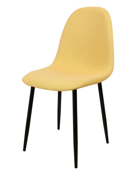 Sedia Raissa in tessuto Giallo