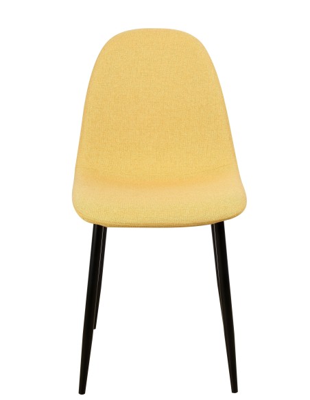 Sedia Raissa in tessuto Giallo