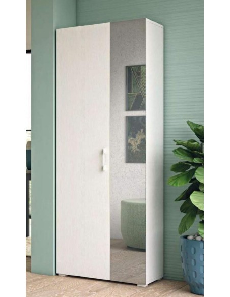 Scarpiera con specchio 2 ante