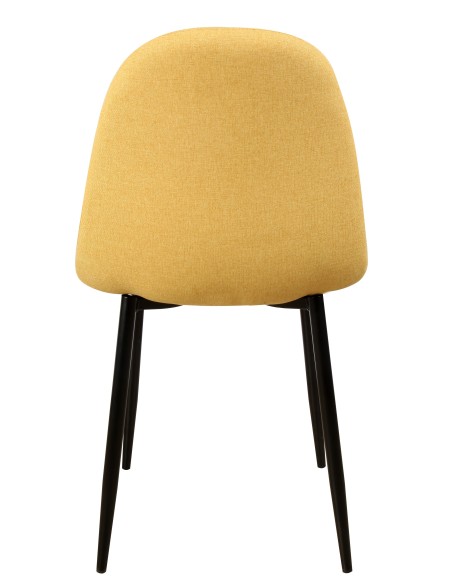 Sedia Raissa in tessuto Giallo