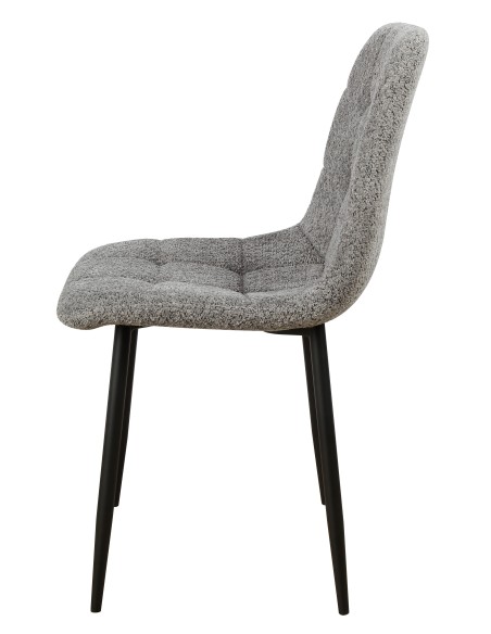 Sedia Lara in bouclè Grigio chiaro