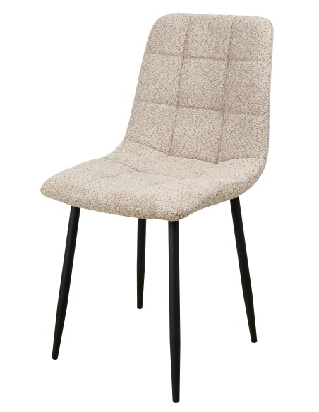 Sedia Lara in bouclè Crema