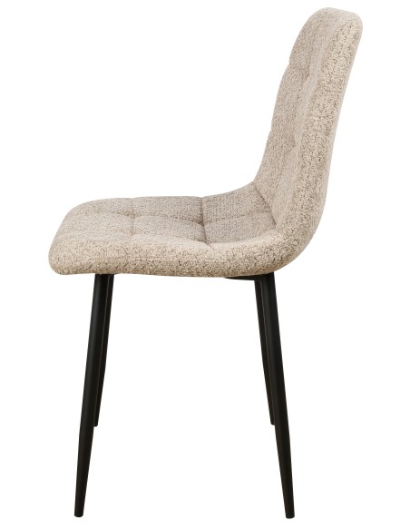 Sedia Lara in bouclè Crema