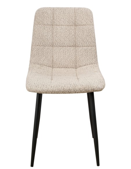 Sedia Lara in bouclè Crema