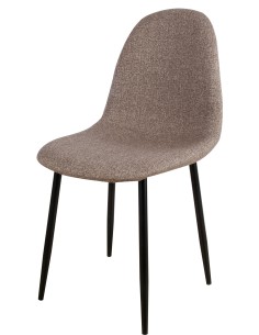 Sedia Diana in tweed Marrone