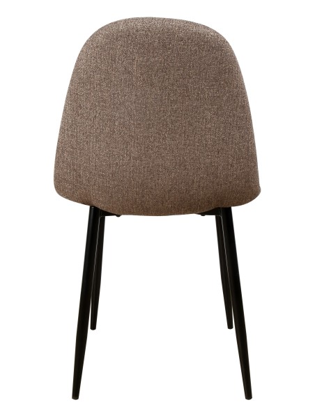 Sedia Diana in tweed Marrone