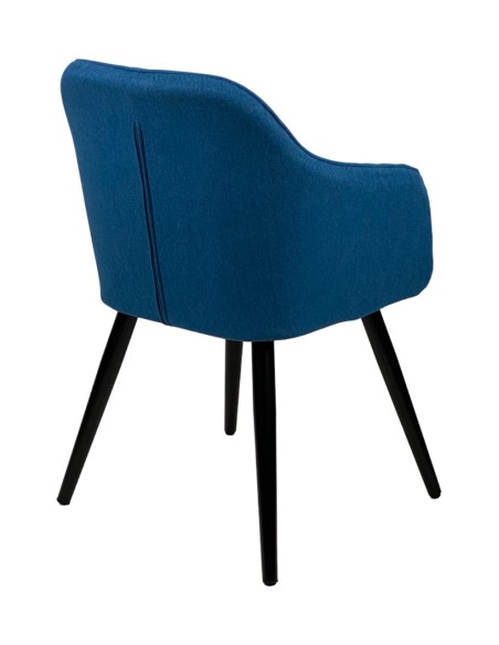 Sedia Anastasia in tessuto Blu