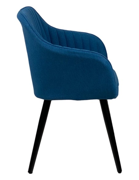 Sedia Anastasia in tessuto Blu