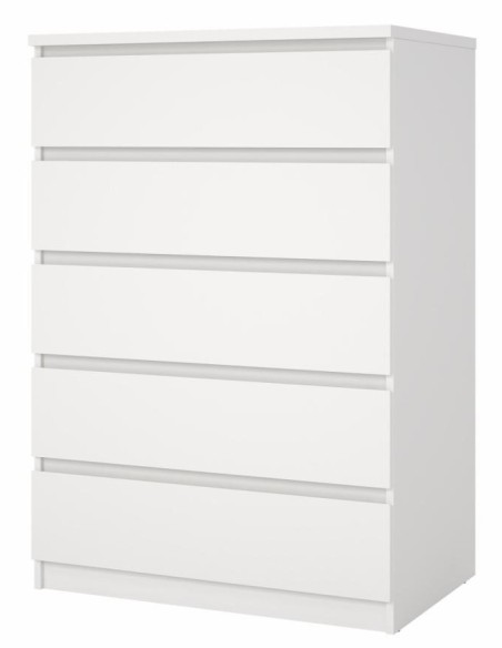 Cassettiera 5 cassetti Maxi Bianco opaco