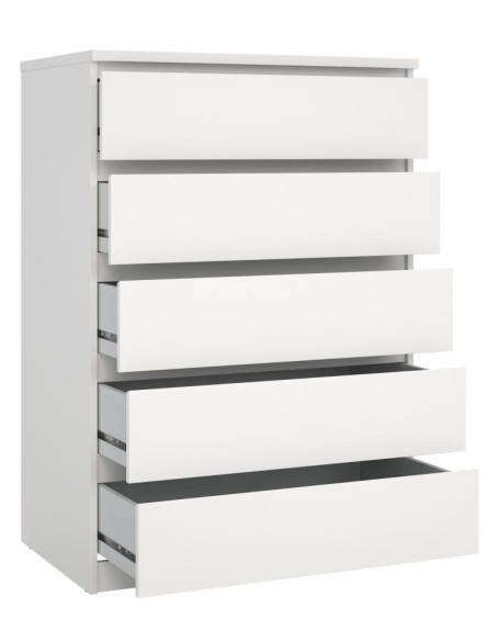 Cassettiera 5 cassetti Maxi Bianco opaco