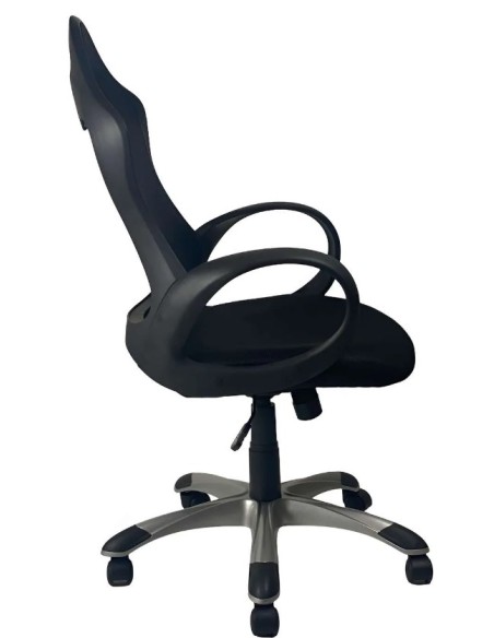 Poltrona girevole Liberty in rete Nero