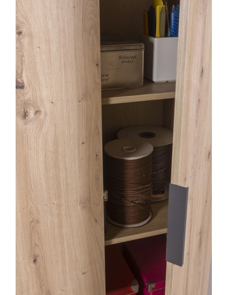 Armadio multiuso 2 ante Rovere artisan 69 x 37 x 200 H