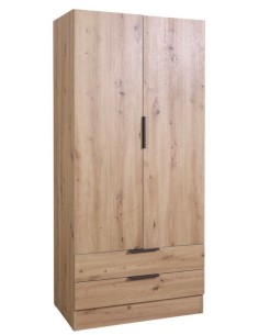 Armadio guardaroba 2 ante - 2 cassetti Rovere artisan 2