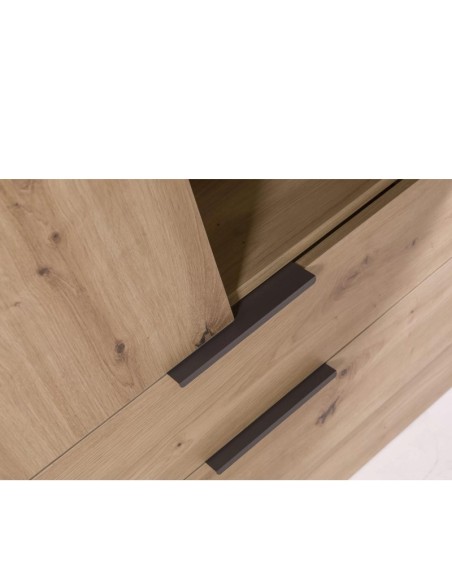 Armadio guardaroba 2 ante - 2 cassetti Rovere artisan