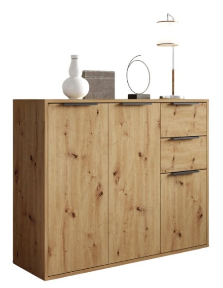 Madia 3 ante - 2 cassetti Rovere artisan