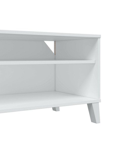 Porta TV Ariel 1 anta su piedini Bianco cm 135 x 40 x 50 H
