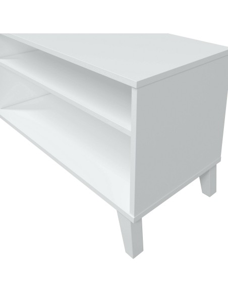 Porta TV Ariel 1 anta su piedini Bianco cm 135 x 40 x 50 H