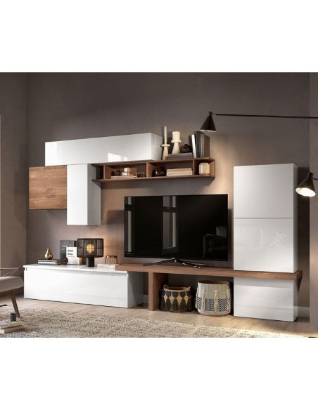 Parete soggiorno Bianco laccato - Mercure 46