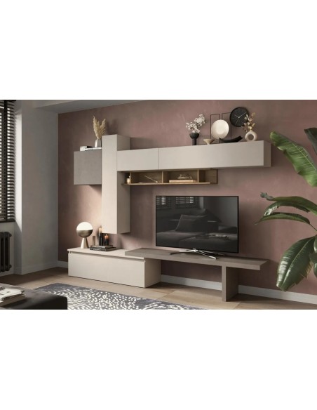 Parete soggiorno Bronzo - Cashmere - Mercure 108