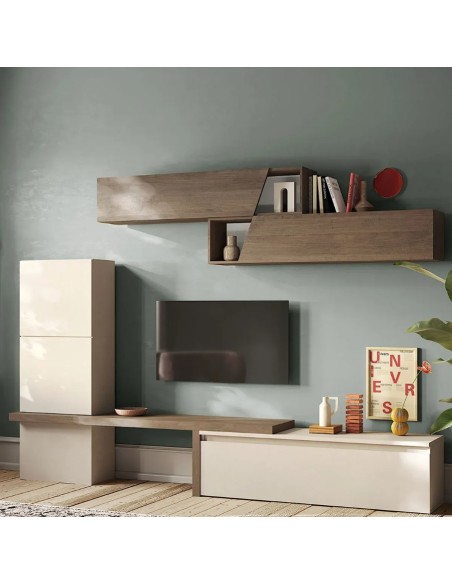 Parete soggiorno attrezzata Cashmere - Mercure 122