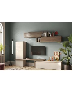 Parete soggiorno attrezzata Cashmere - Mercure 122 2