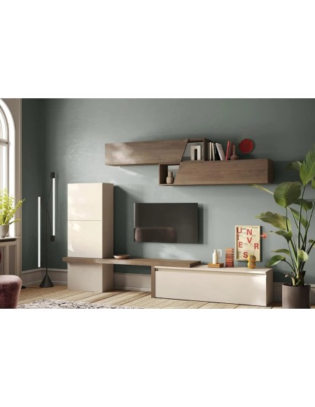 Parete soggiorno attrezzata Cashmere - Mercure 122