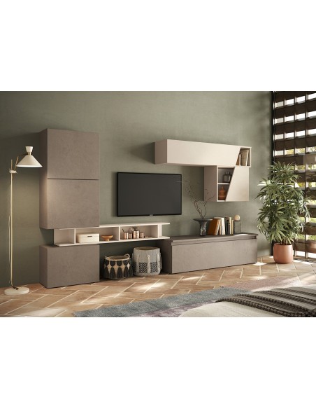 Parete attrezzata Bronzo -Cashmere 132