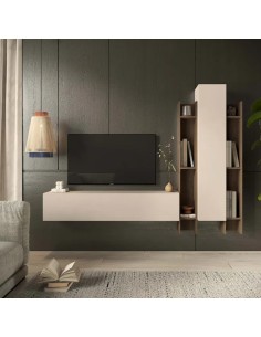 Parete soggiorno sospesa Cashmere - Mercure 157