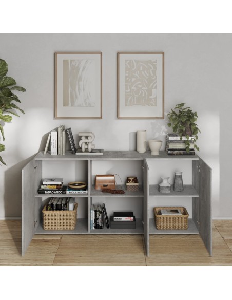 Madia 3 ante serigrafate Cemento