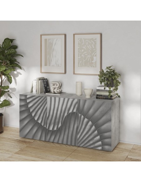 Madia 3 ante serigrafate Cemento