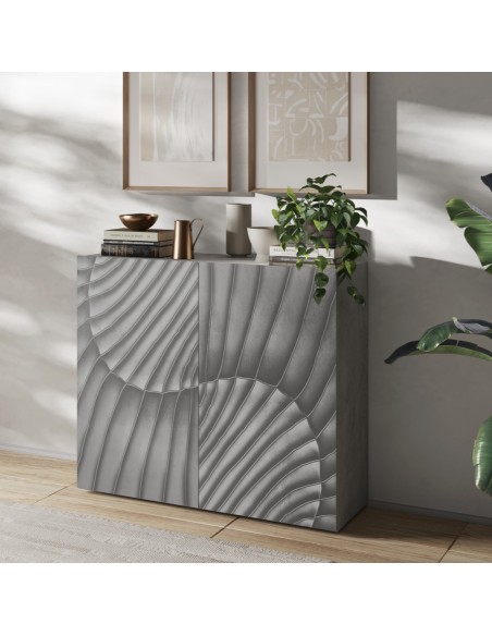 Madia 2 ante serigrafate Cemento